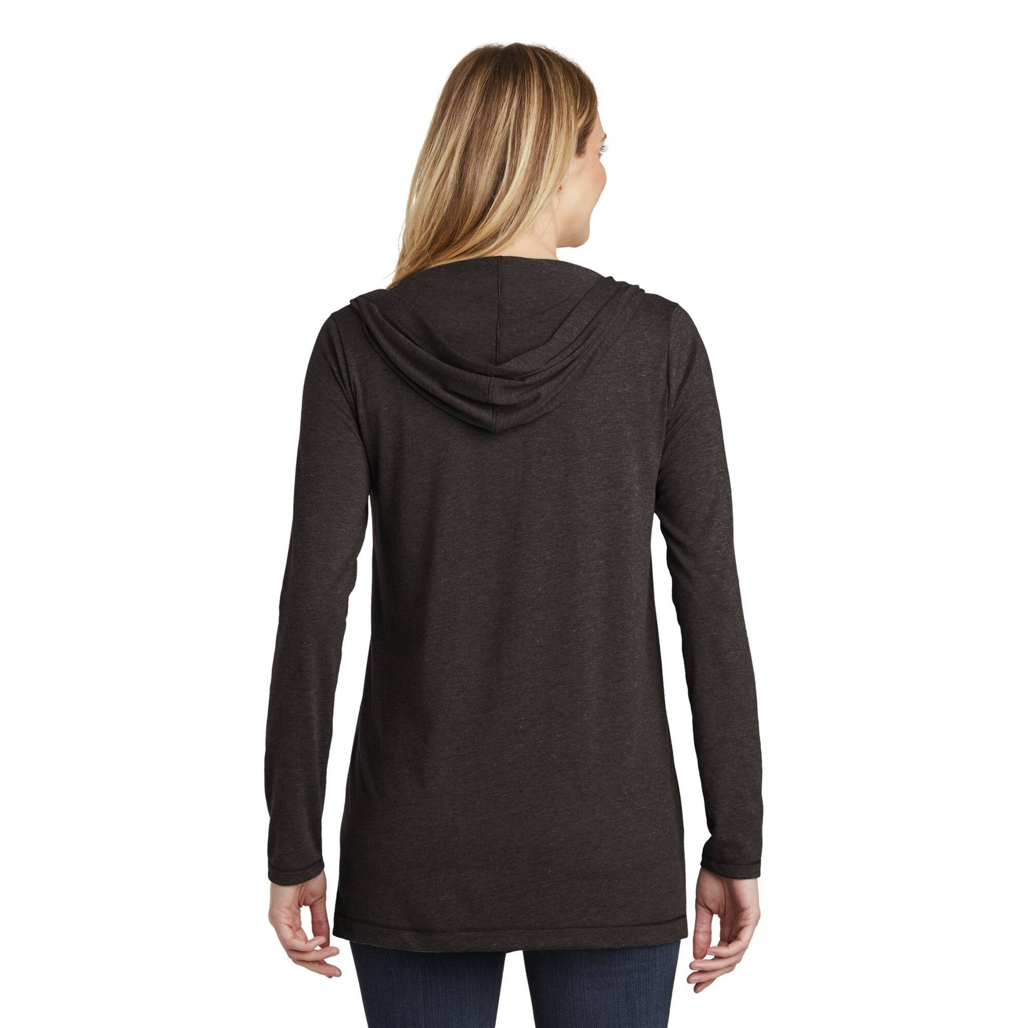 District® Women's Perfect Tri-blend Hooded Cardigan